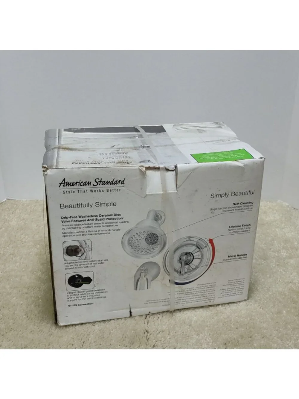 American Standard Lyncroft Tub & Shower Faucet Set Chrome Finish 7049502.002 NIB